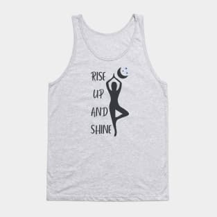 Rise Up and Shine  ||  Yoga Meditation Salutation Balance  ||  Dark Tank Top